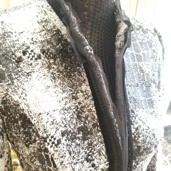 Cache Twill Short Crop Jacket Top Size 0 - Picture 10 of 12